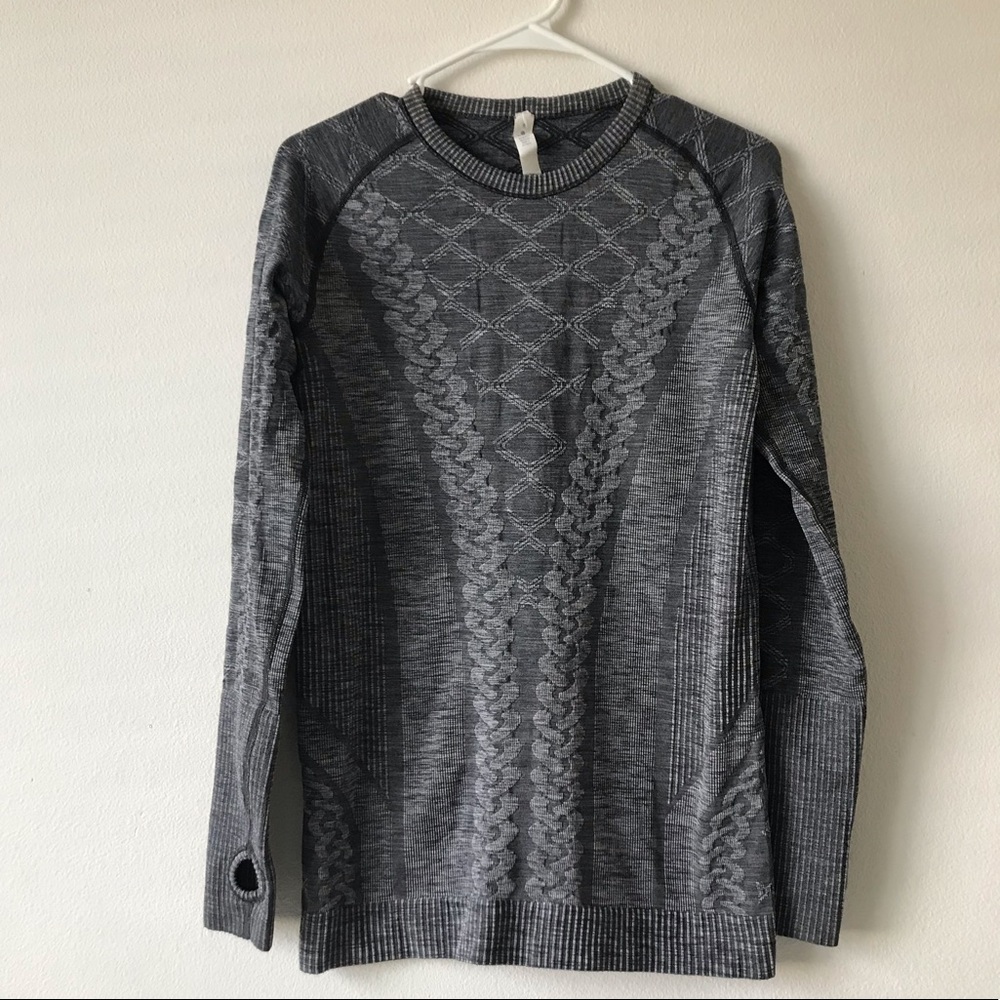 Lululemon 8 Swiftly Tech Long Sleeve Gray